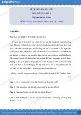 Đề kiểm tra giữa học kì I Ngữ văn 11 - Đề số 9 có lời giải chi tiết